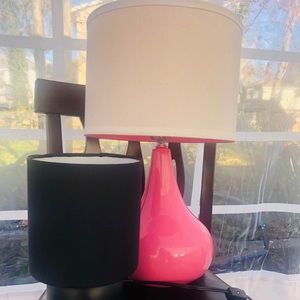 Pink & Black Lamp
